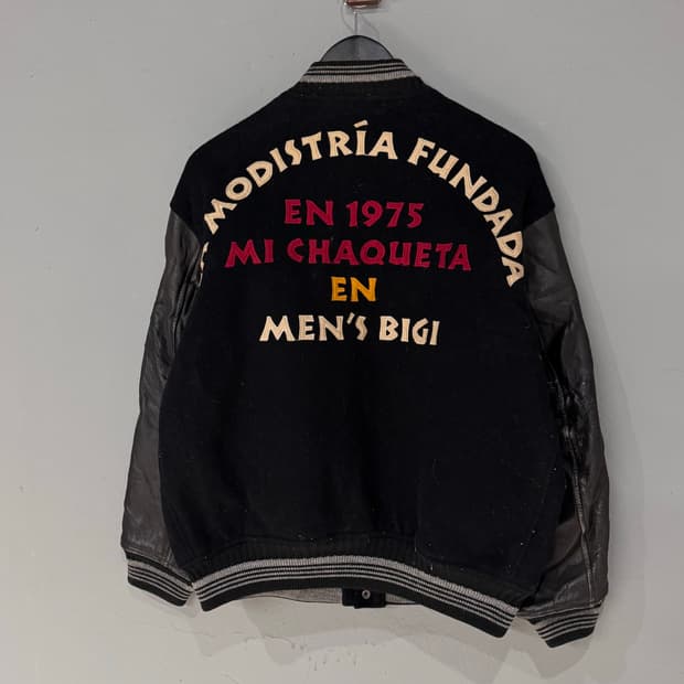 90s Men's BIGI 맨즈비기 레터링 울 바시티자켓