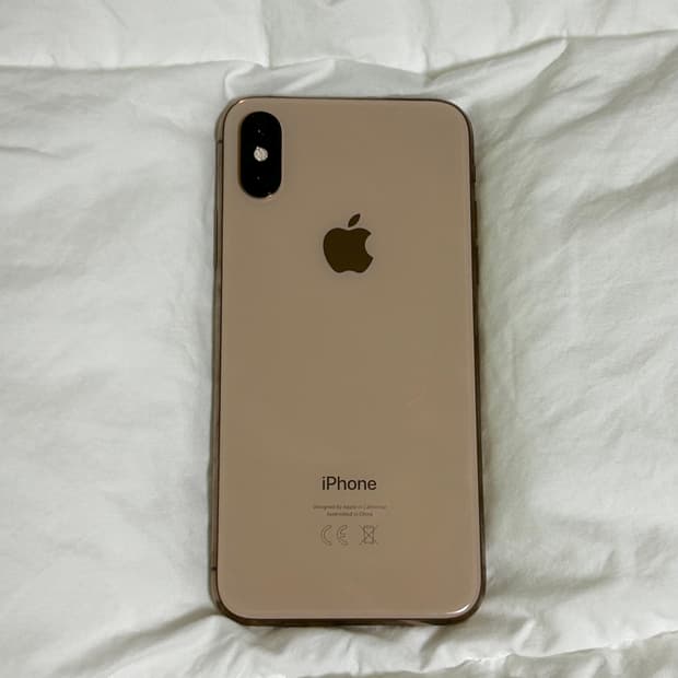 아이폰XS 64기가 로즈골드 (카메라 무음)
