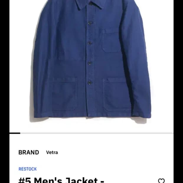 베트라 몰스킨 워크자켓