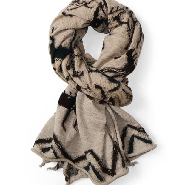 캐피탈 울 인디언 머플러 베이지