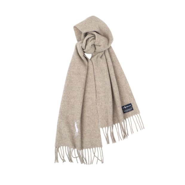 폴로 랄프로렌 빅포니 그레이 램스울 머플러