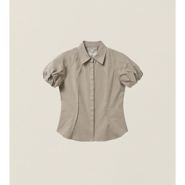 새상품 택있음 이이 WOMENS BALLOON SLEEVE BLOUSE