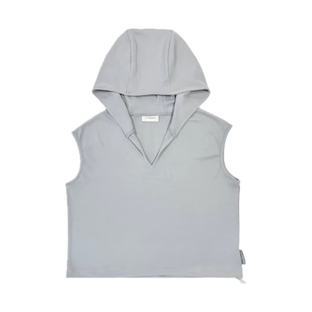 지초이 24-004 hooded sleeveless (whisper)