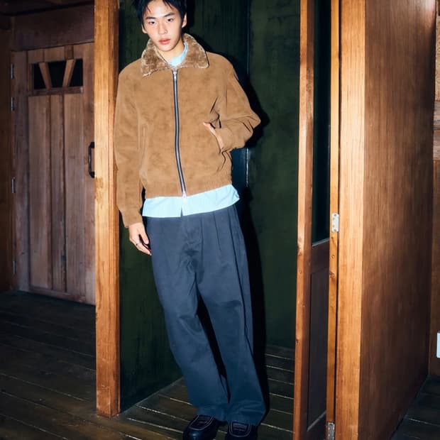 도프제이슨 하이넥 무톤 자켓 카멜 L