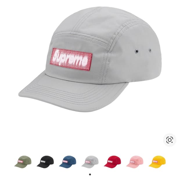 슈프림 리버스드 라벨 캠프캡