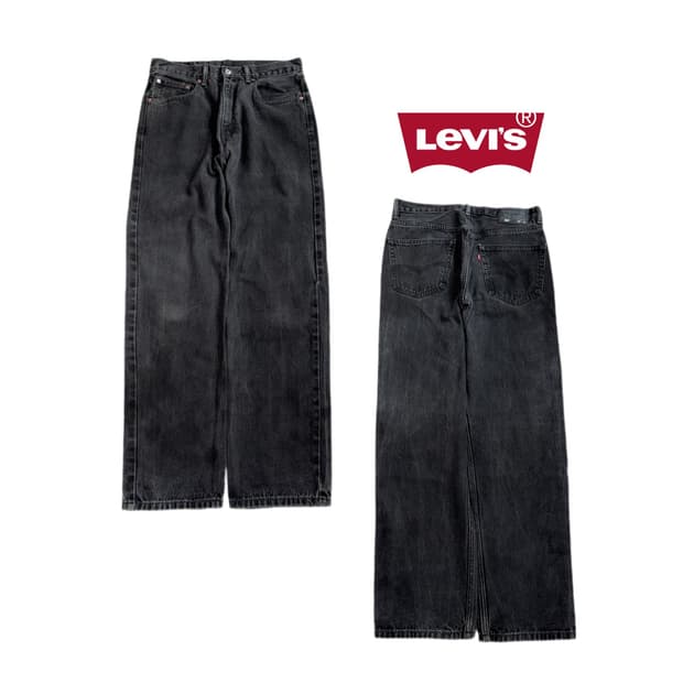 리바이스 00s 550 흑청 데님팬츠