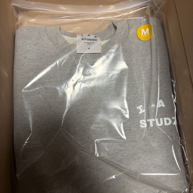 iab studio 헤비 숏슬리브(반팔 맨투맨) M 새상품