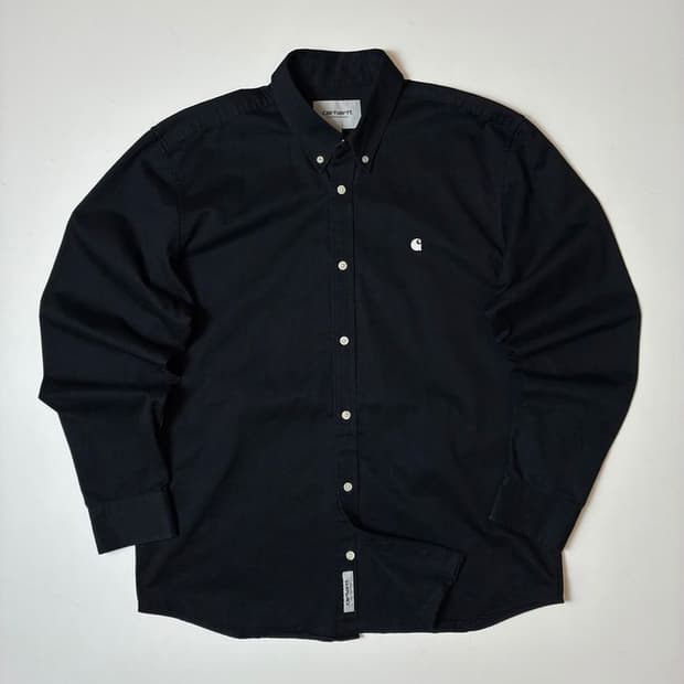 칼하트 WIP 매디슨 코튼 블랙 셔츠 PN9310