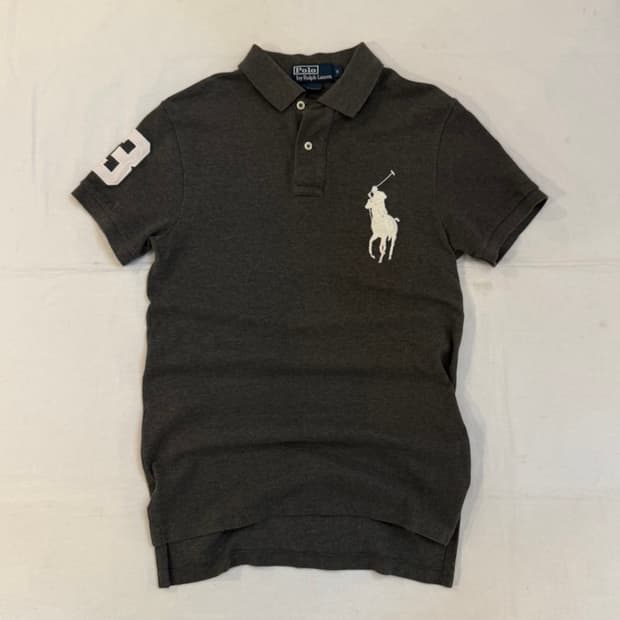 폴로 랄프로렌 빅포니 치프키프 반팔 카라티 그레이