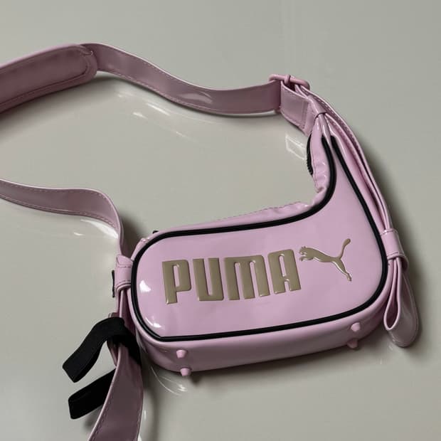 푸마 x 오토링거 레이서백 미니 핑크 레더 콜라보 가방 퓨마 puma