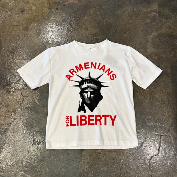 90s Made in USA 싱글스티치 크롭 반팔티 S