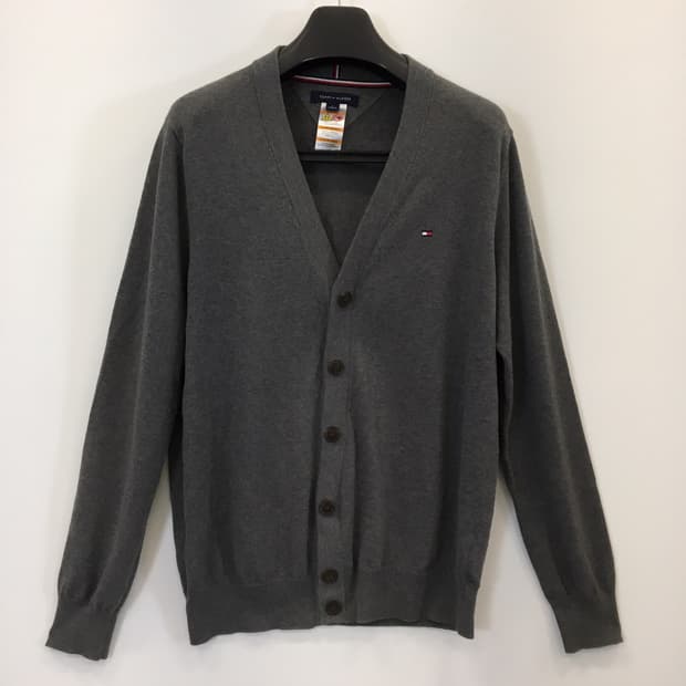 타미힐피거 마그넷자석단추 코튼 가디건 M 