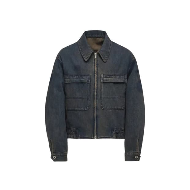 쿠어 틴트 데님 집업 재킷 인디고브라운