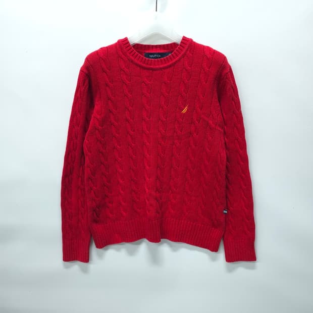 노티카(NAUTICA) Cotton100% 케이블 니트 (여성M)