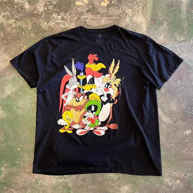 [2XL] 워너브라더스 루니툰즈 캐릭터 그래픽 티셔츠