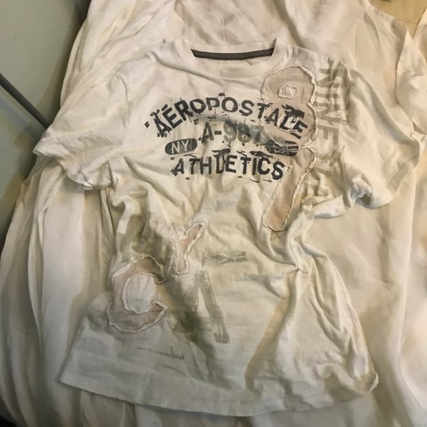 Aeropostale 에어로포스테일 빈티지 레터링 티