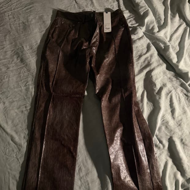 갈색 가죽바지 팝니다