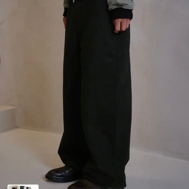 다이브인 무민서 워시드 루즈드 코튼 팬츠