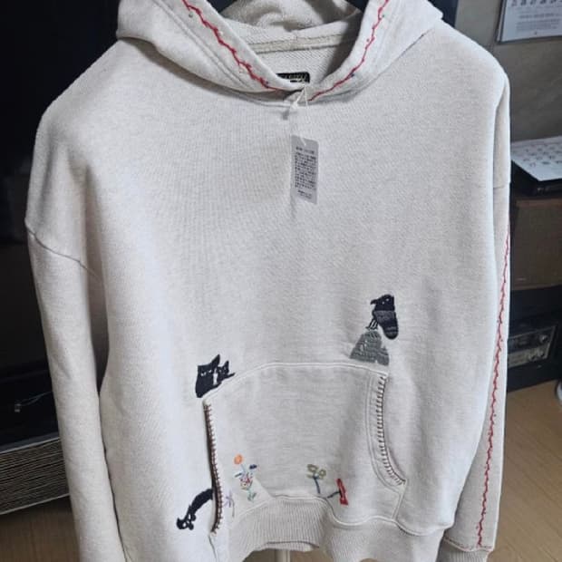 캐피탈 자수 후디 사이즈4