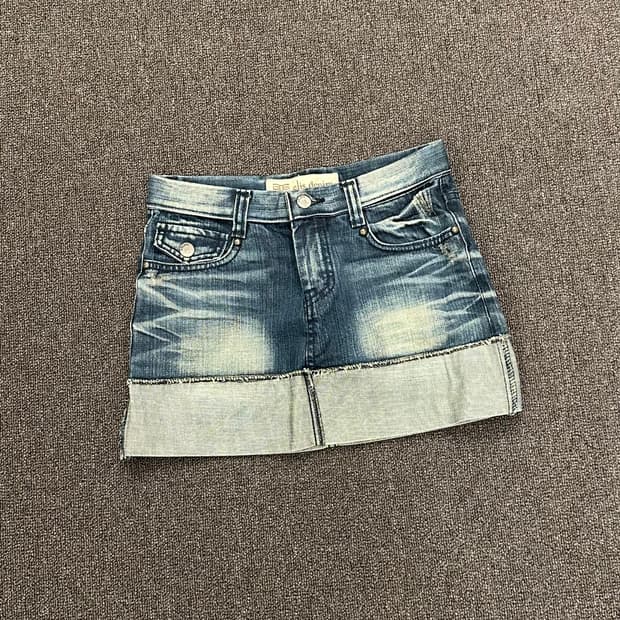 S)Japanese vintage Y2K 포켓 데님 미니스커트