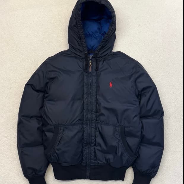 폴로 덕다운 후드 패딩