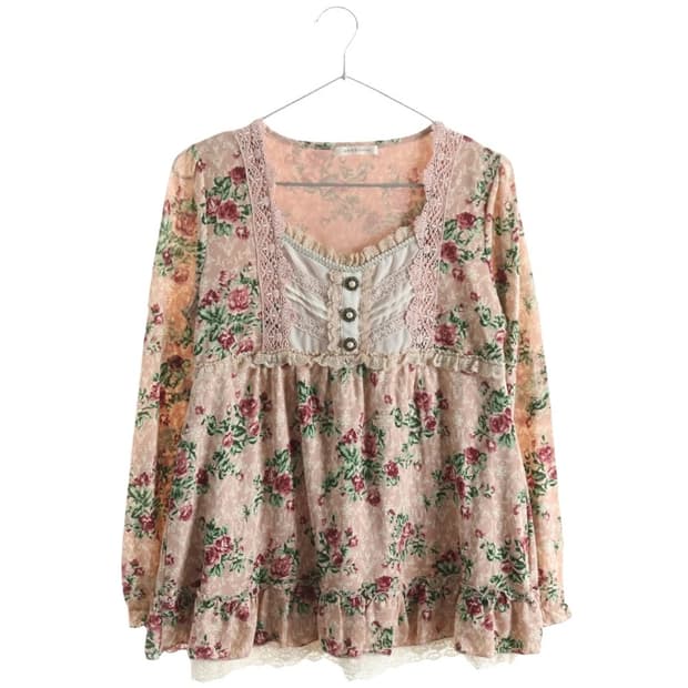 Axes femme 엑시즈팜 블라우스 갸루 모리걸