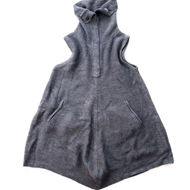 Grey high neck balloon mini onepiece