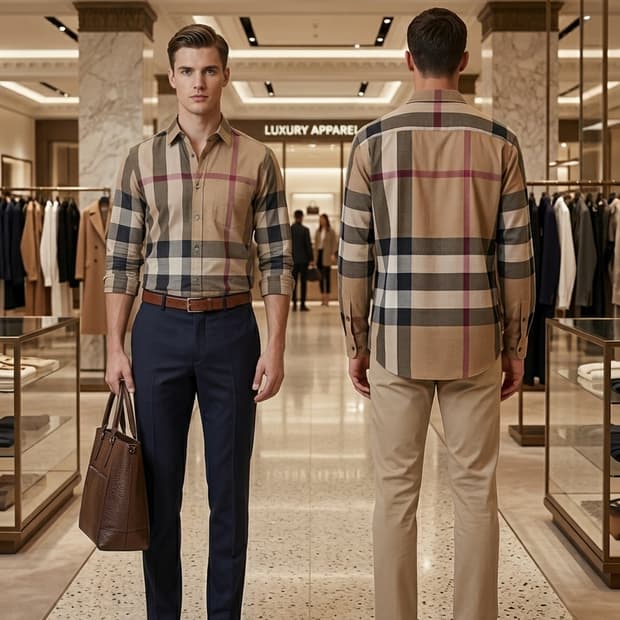 버버리브릿 체크 셔츠 100정도