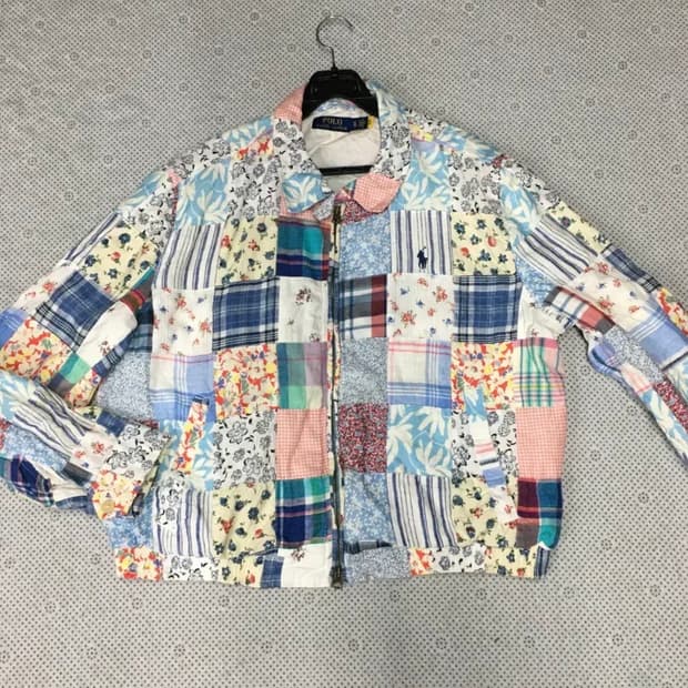 폴로 여성 패치워크 자켈