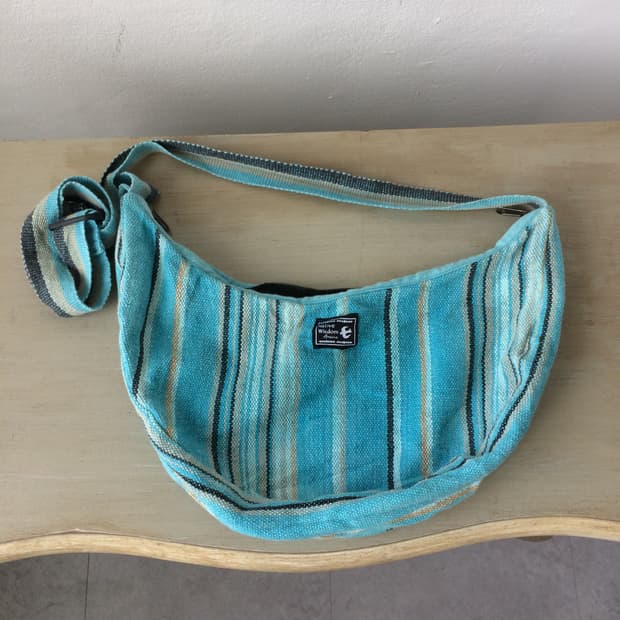 stripe pattern cross bag