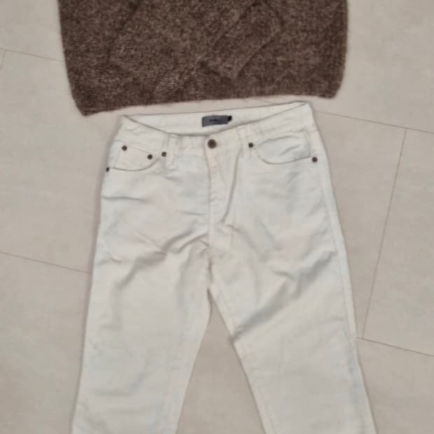 코듀로이팬츠 코듀로이원피스 니트 외