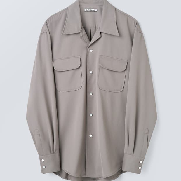 새제품) 아워레가시 테크울 포코 셔츠 자켓 그레이 50