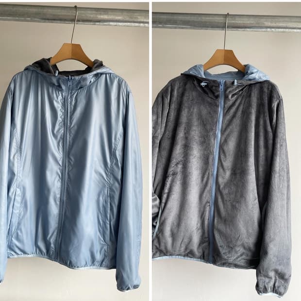 2-way hood zip-up