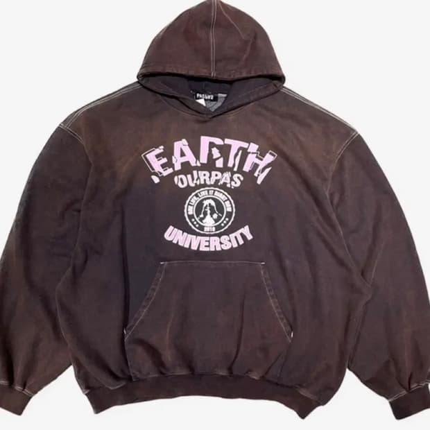 [M] Ourpas(아워파스) 아이비리그 후드 페이드 브라운