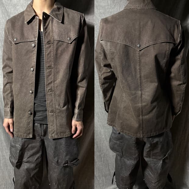 Schlüssel garment dyed denim jacket  