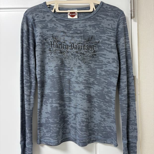 USA Harley Davidson 할리 와플 롱슬리브 긴팔 티셔츠