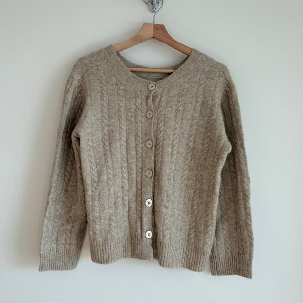 스테판넬(STEFANEL) 알파카 블렌드 가디건