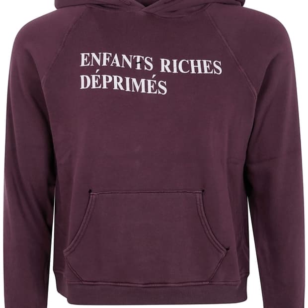 [L] 앙팡리쉬데프리메 로고 버건디 슈렁큰 후드