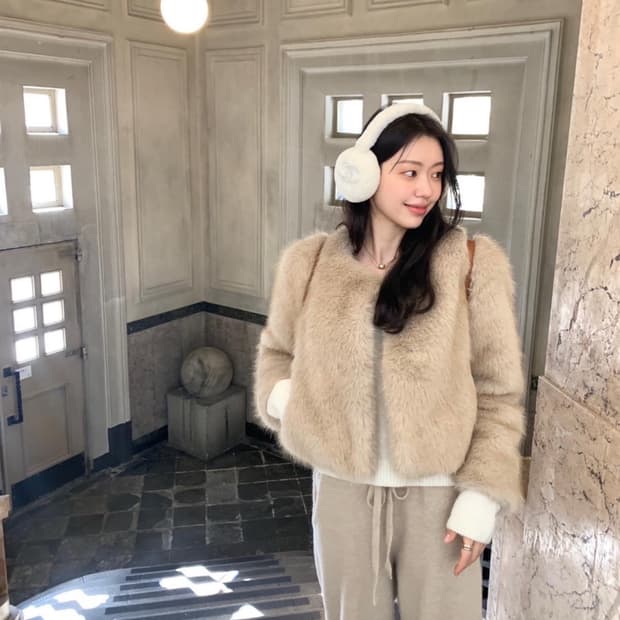 르플레인 뮤즈퍼자켓 , 니트팬츠