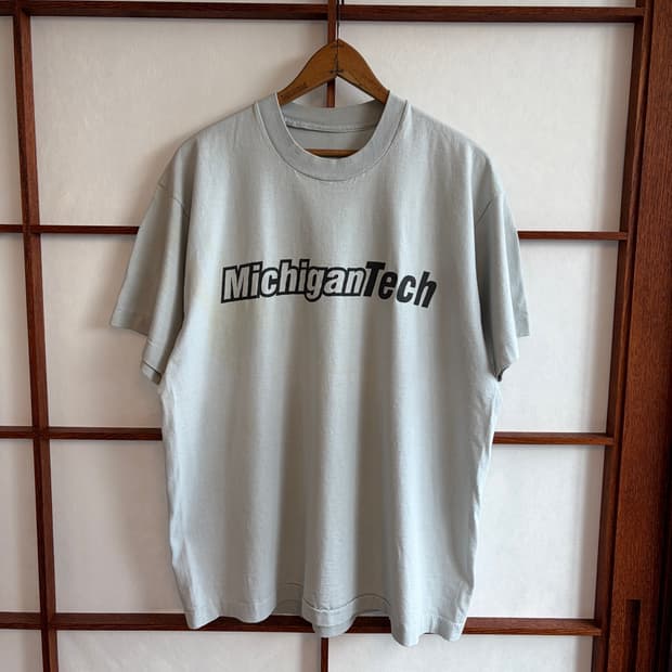 90's 싱글스티치 티셔츠 Michigantech