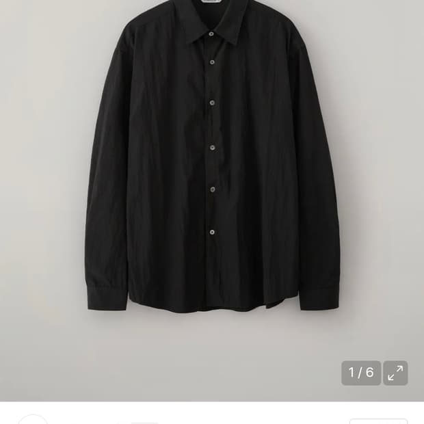 블랭크룸 브리지 셔츠 INK BLACK 2 사이즈