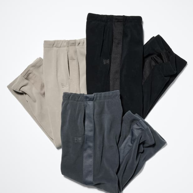 [판매](L)유니클로 x 니들스 플리스 와이드 팬츠  - 블랙