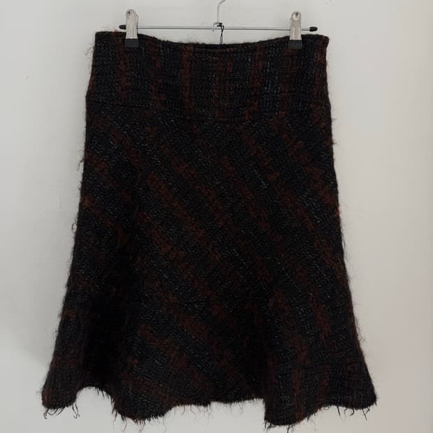 tweed multi-color skirt