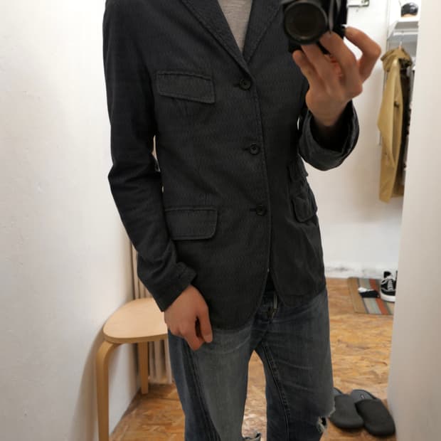 엔지니어드 가먼츠 패턴 블레이저 자켓