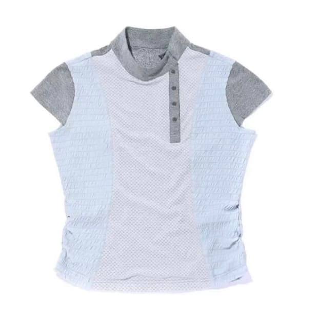 미스치프 MOCK NECK BUTTON UP T-SHIRT