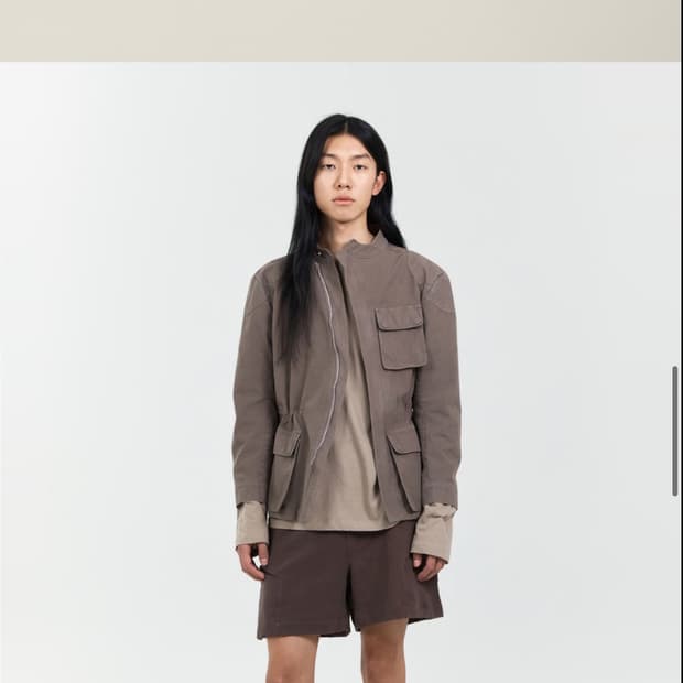 누마레ee 커브드 헌팅자켓