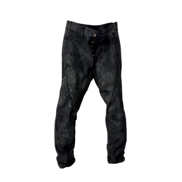 D.HYGEN overlock twist curve pants