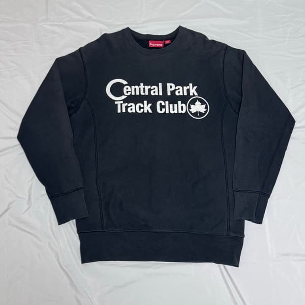 00s 올드슈프림 센트럴 파크 트랙 클럽 크루넥