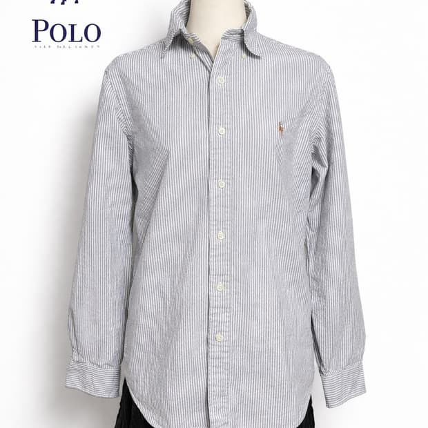 정품) 폴로 랄프로렌 클래식핏 스트라이프 셔츠 S (95 슬림핏)