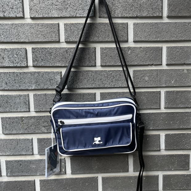 00s Courreges 꾸레쥬 화이트 로고 4웨이 백 스몰